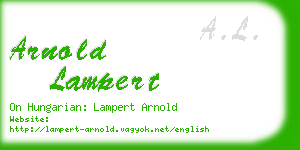 arnold lampert business card